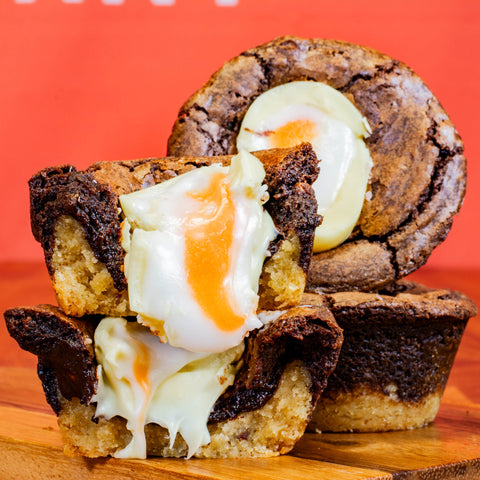 White Creme Egg Brookie Cup